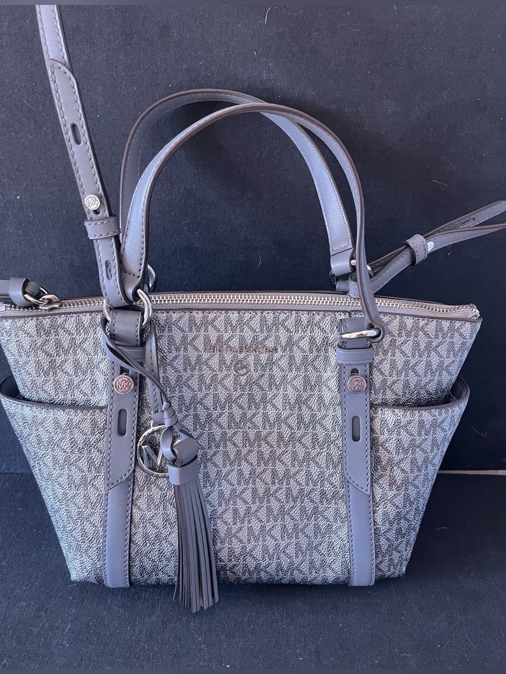 Michael Kors Logo Sullivan Small Convertible Top Zip Tote